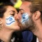 Israeli flag kissing