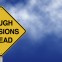 Tough Decisions Ahead Road Sign