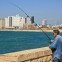 Man fishing in Israel