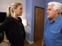 Bar Refaeli and Jay Leno