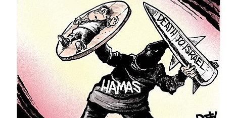 Hamas uses human shields
