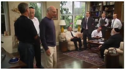 Bill Buckner and Larry David at a Minyan